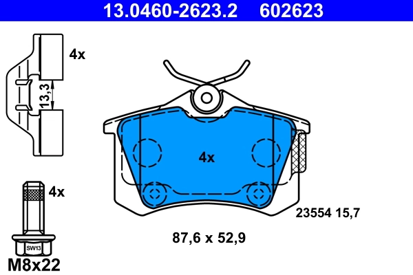 Set placute frana