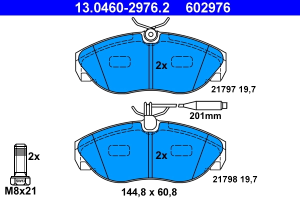 Set placute frana