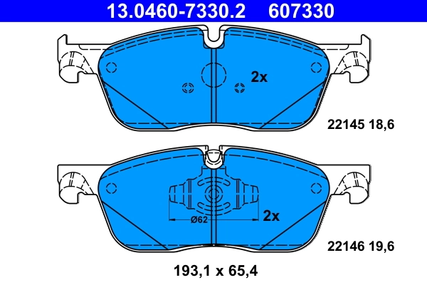 Set placute frana