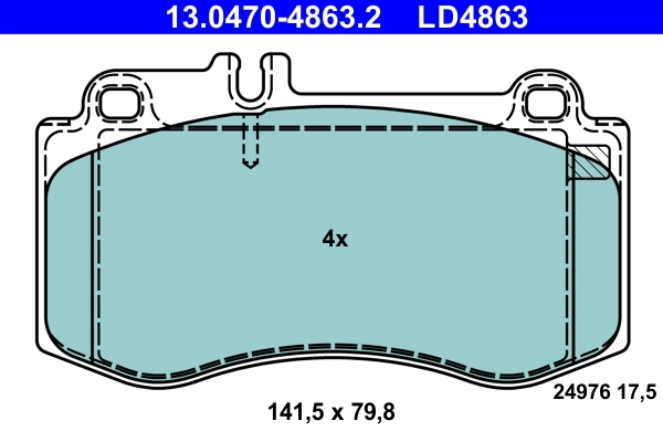 Set placute frana