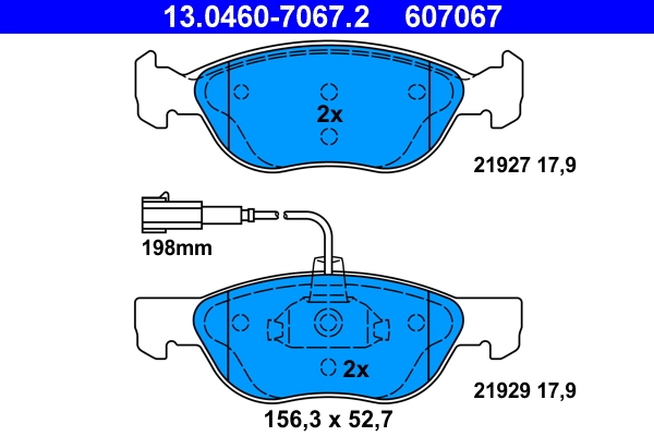Set placute frana