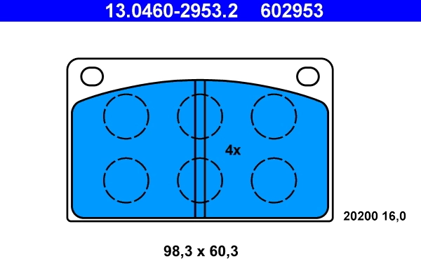 Set placute frana