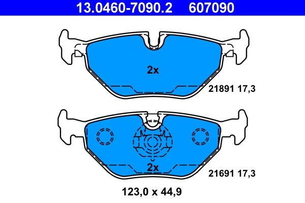 Set placute frana