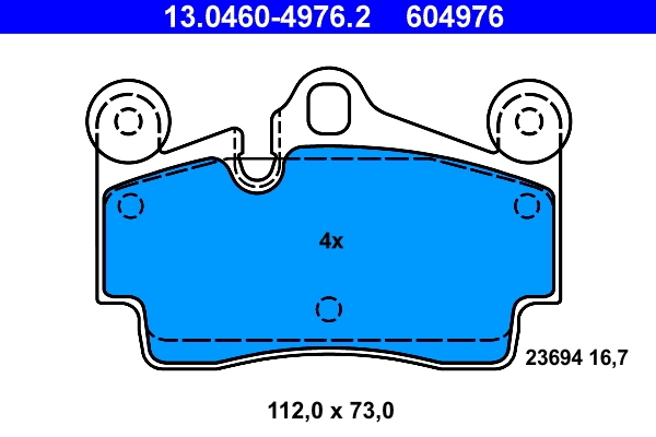 Set placute frana