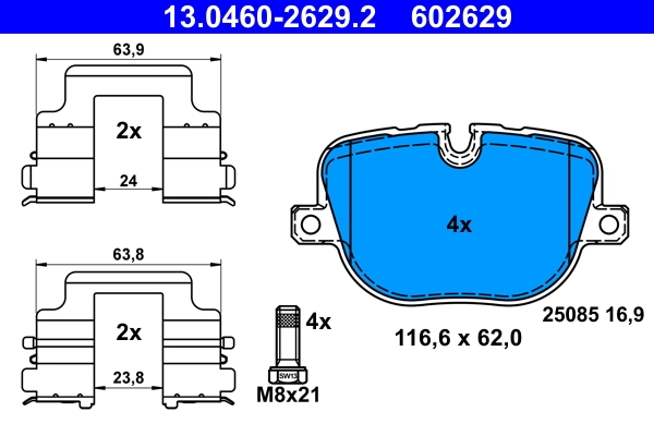 Set placute frana
