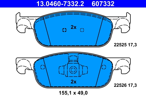 Set placute frana