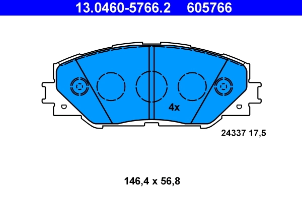 Set placute frana