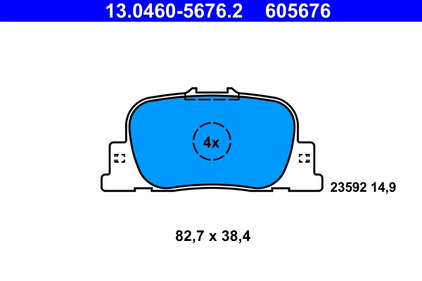 Set placute frana