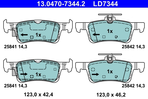 Set placute frana