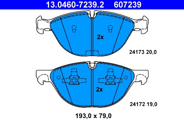 Set placute frana