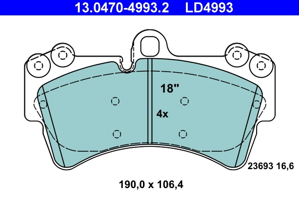 Set placute frana
