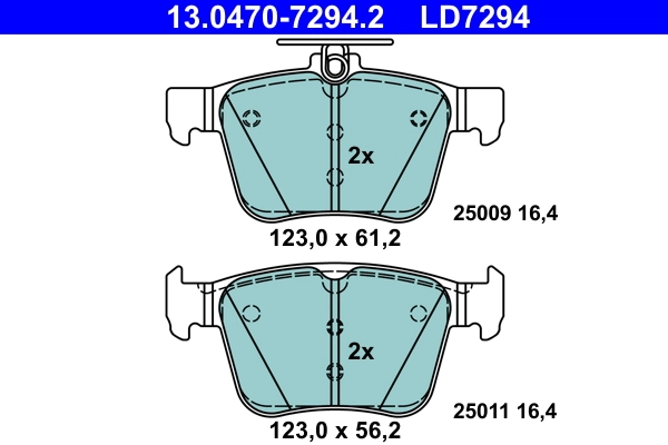 Set placute frana