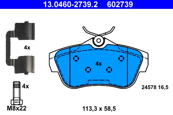 Set placute frana