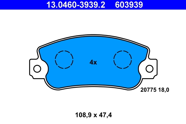 Set placute frana
