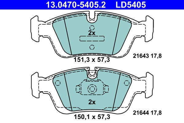 Set placute frana