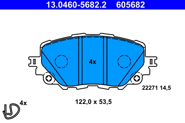 Set placute frana