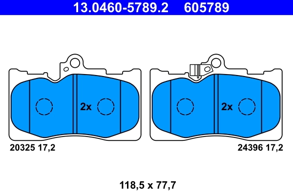 Set placute frana