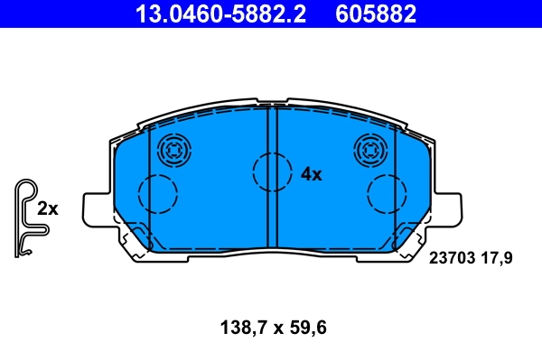 Set placute frana