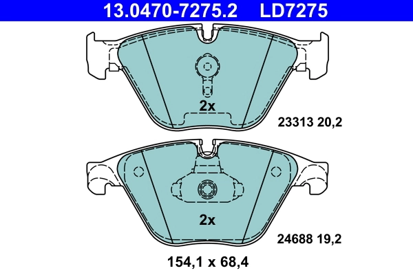 Set placute frana
