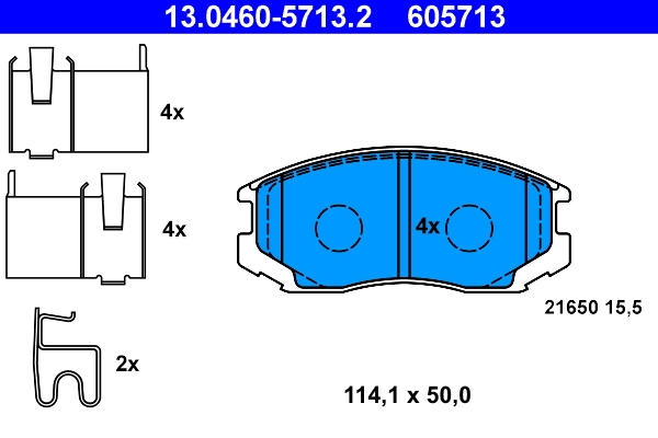Set placute frana