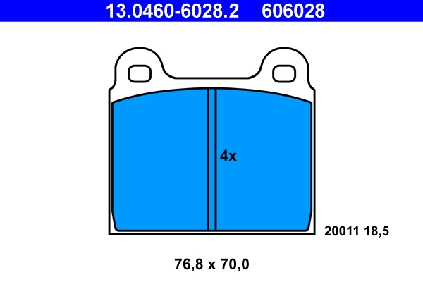 Set placute frana