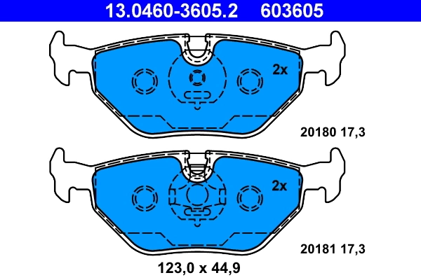 Set placute frana
