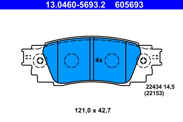 Set placute frana