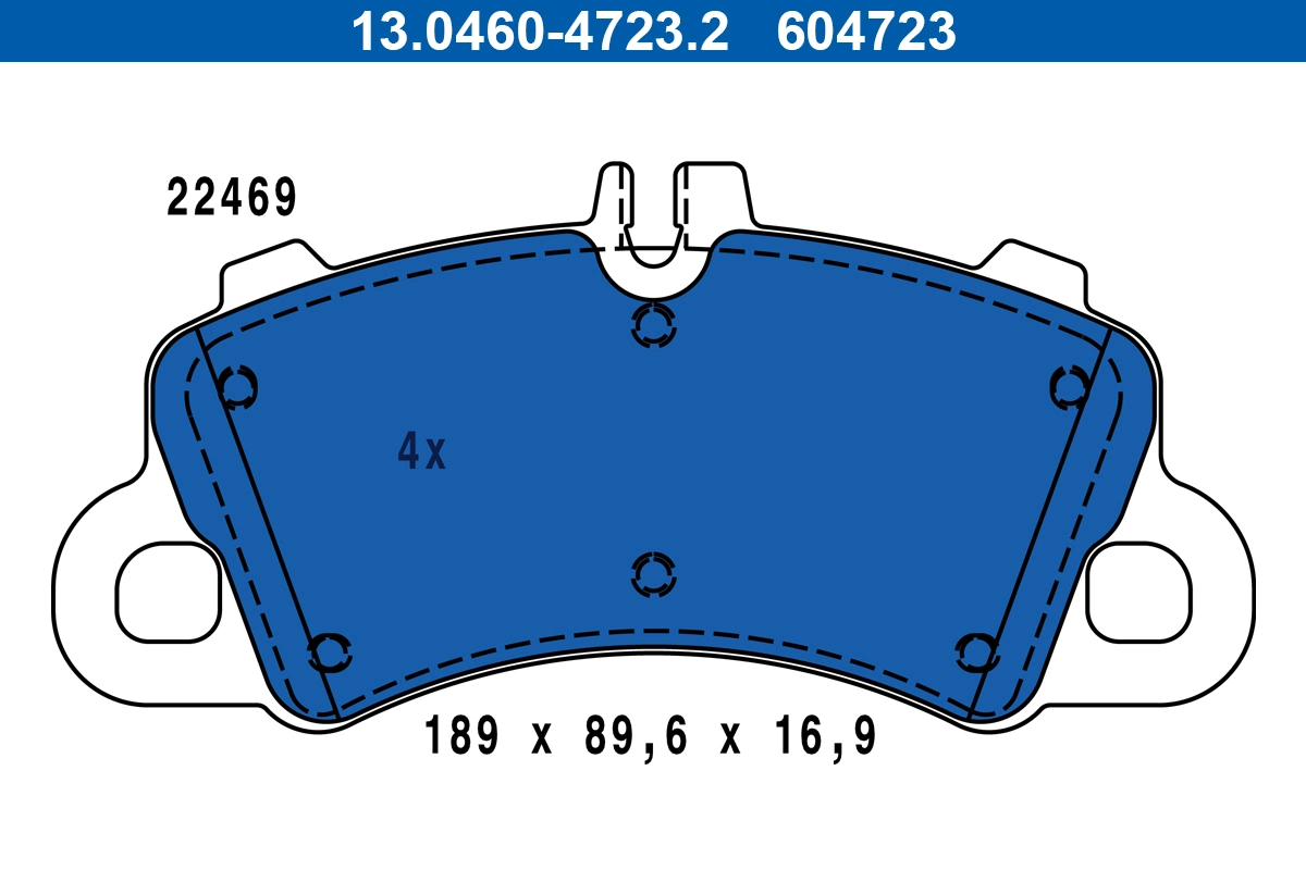 Set placute frana