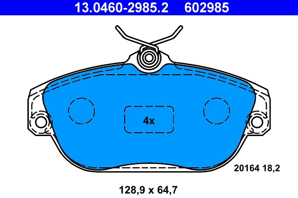 Set placute frana