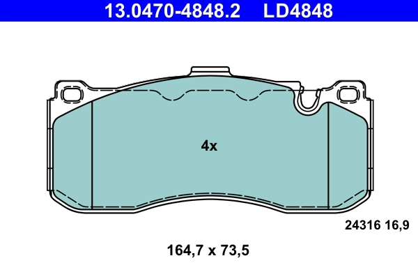 Set placute frana