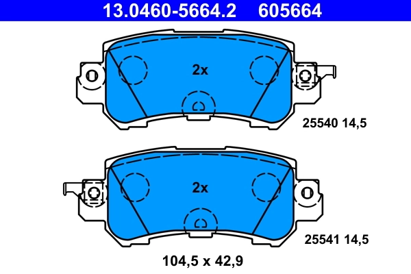Set placute frana