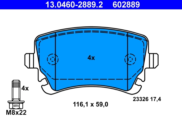 Set placute frana