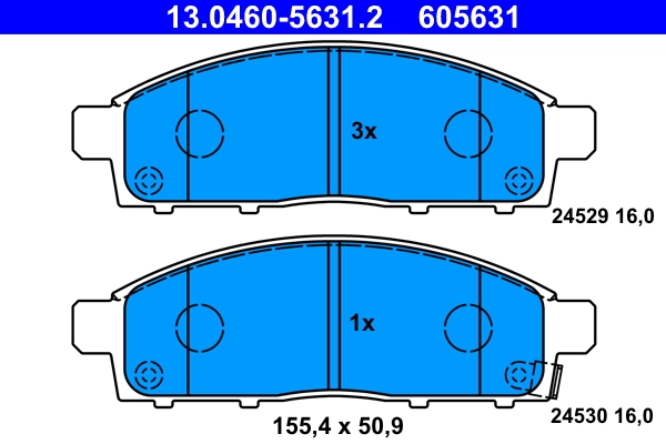Set placute frana