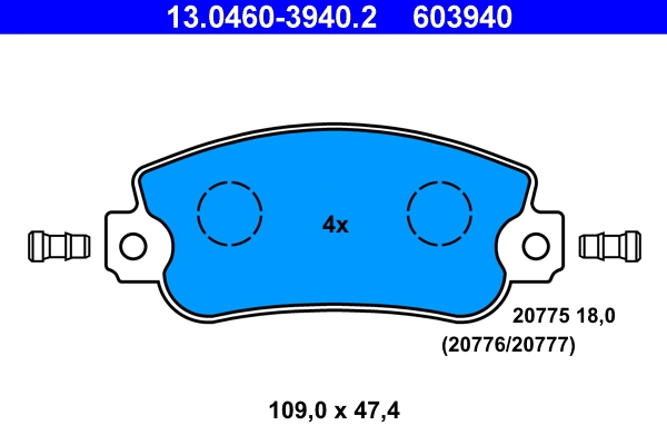 Set placute frana