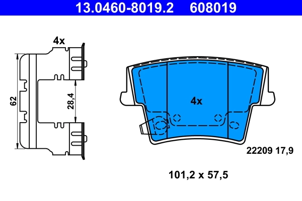 Set placute frana