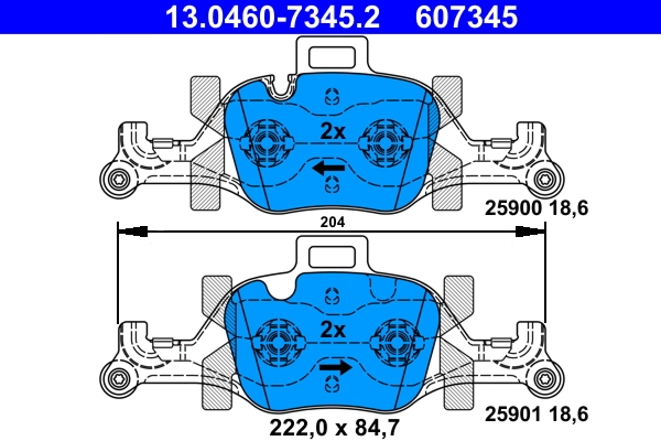 Set placute frana