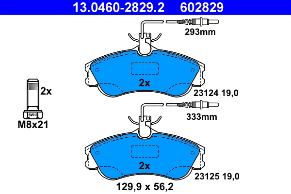 Set placute frana