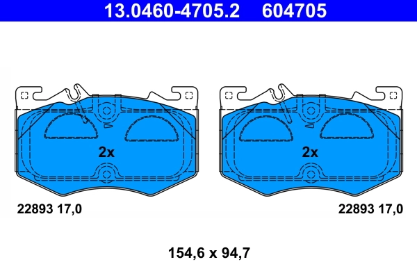 Set placute frana