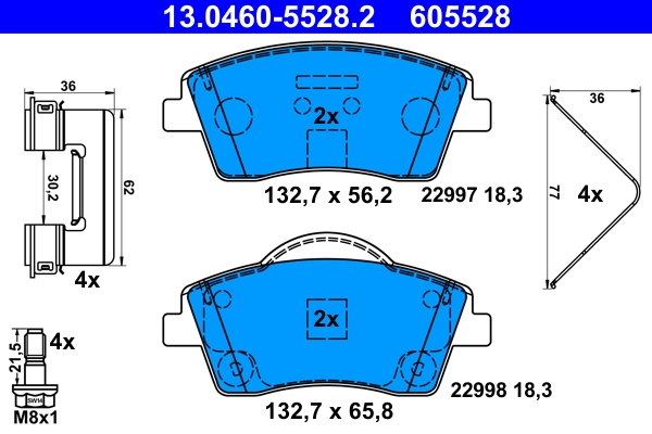 Set placute frana