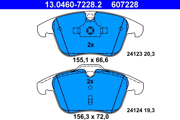 Set placute frana