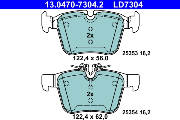 Set placute frana