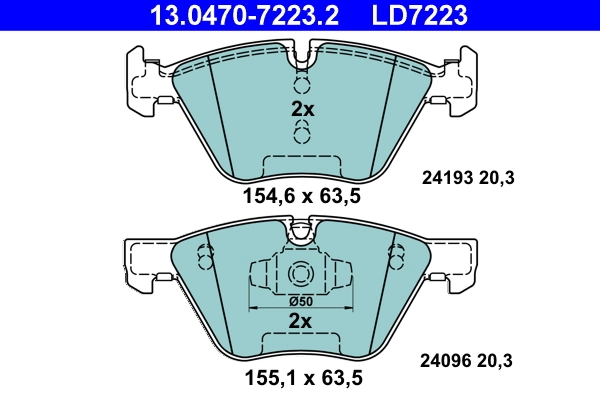 Set placute frana