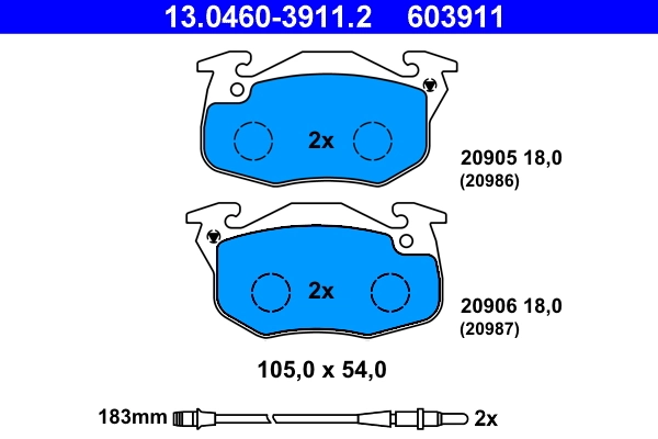Set placute frana
