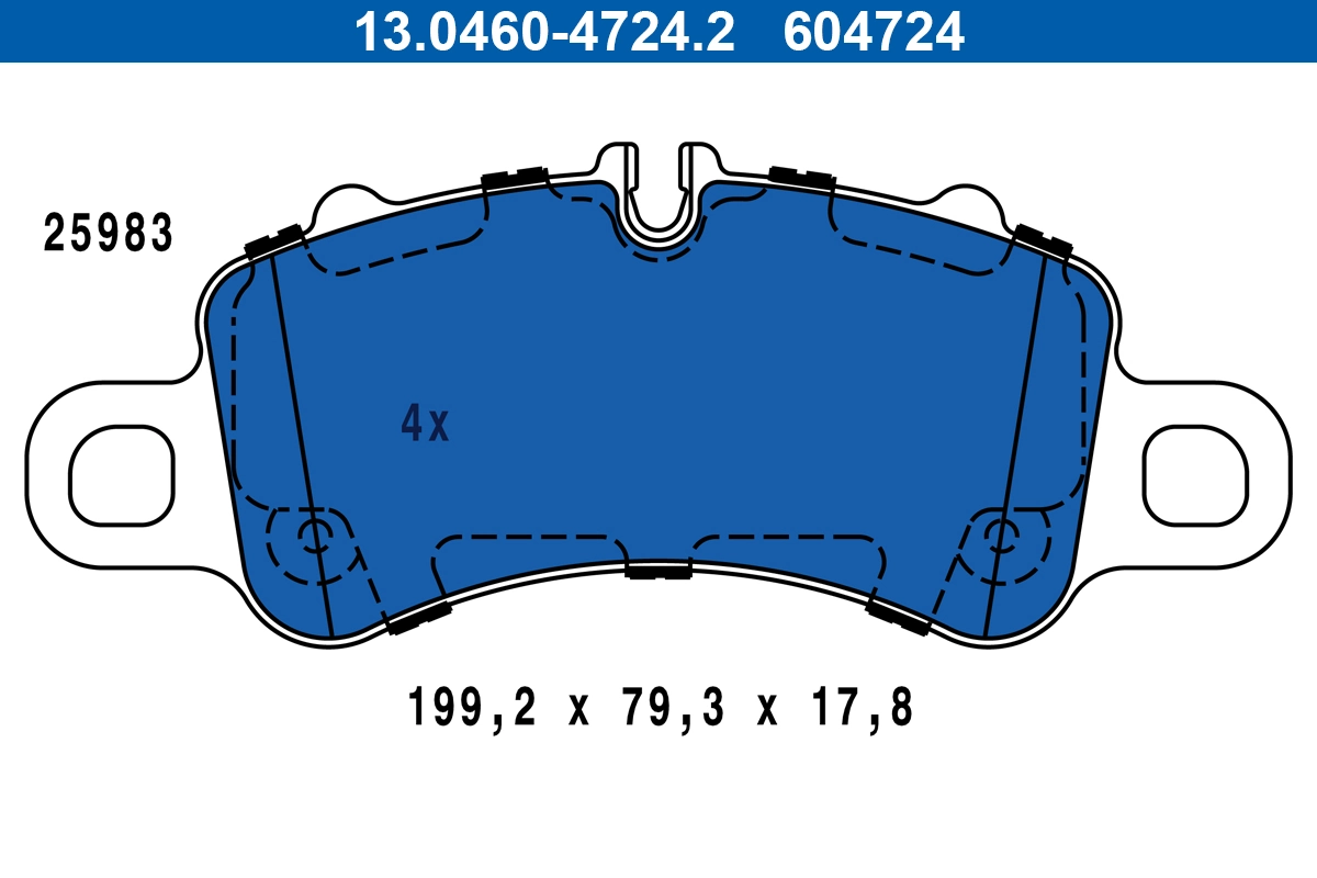 Set placute frana