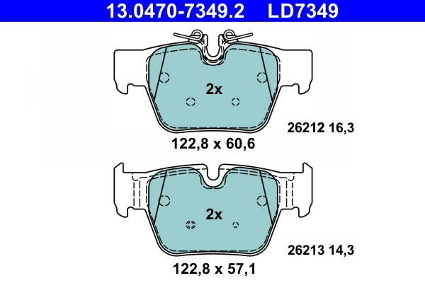 Set placute frana