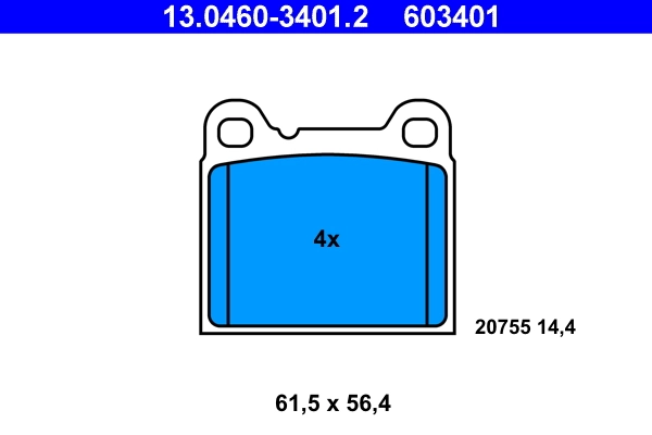 Set placute frana