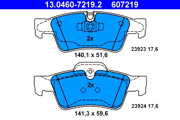 Set placute frana