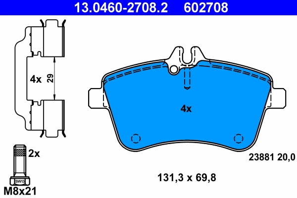 Set placute frana
