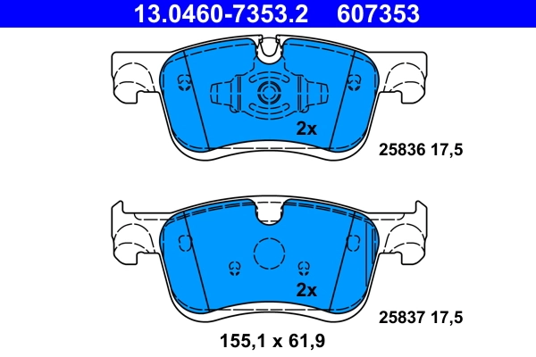 Set placute frana