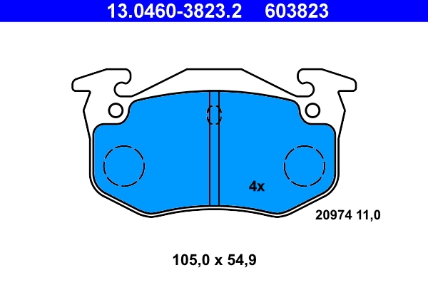 Set placute frana